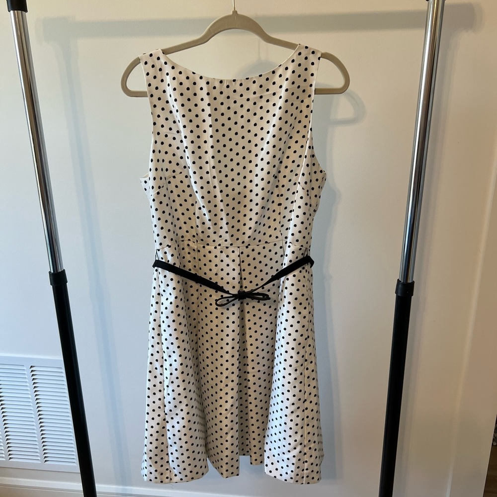 Polka Dot Dress with Adjustable Belt